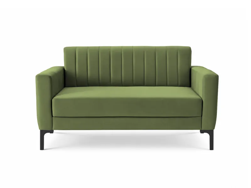 Tulip Upholstered 3 Seater Sofa in Olive Color